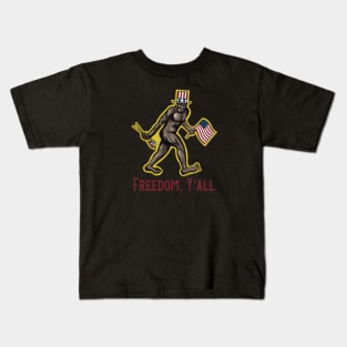 Freedom, Y’all Bigfoot Kids T-Shirt